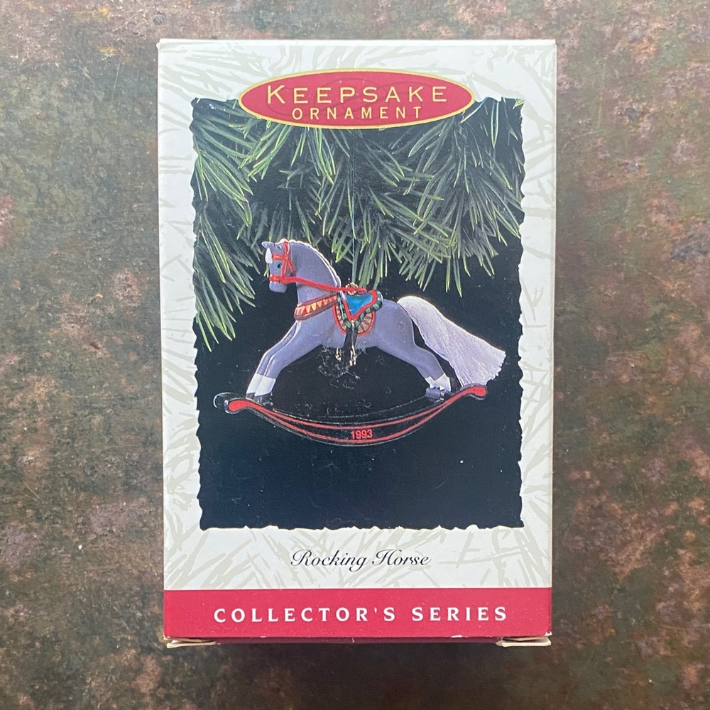 Hallmark Keepsake Ornament Collector's Series 1993 Rocking Horse. NIB VINTAGE